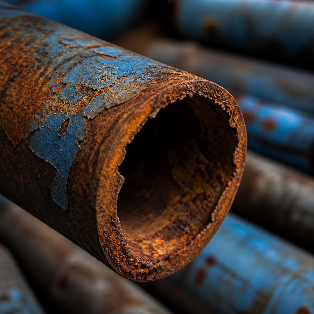Tubería oxidada